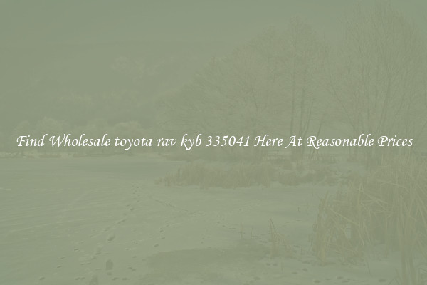 Find Wholesale toyota rav kyb 335041 Here At Reasonable Prices
