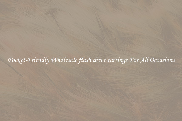 Pocket-Friendly Wholesale flash drive earrings For All Occasions