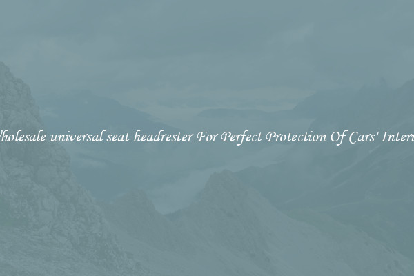Wholesale universal seat headrester For Perfect Protection Of Cars' Interior 