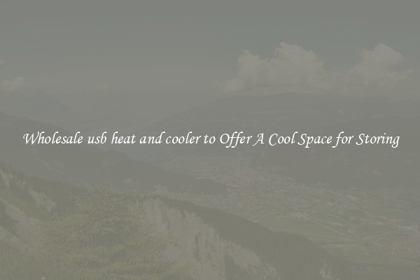 Wholesale usb heat and cooler to Offer A Cool Space for Storing