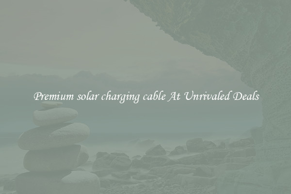 Premium solar charging cable At Unrivaled Deals