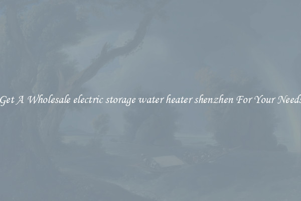 Get A Wholesale electric storage water heater shenzhen For Your Needs