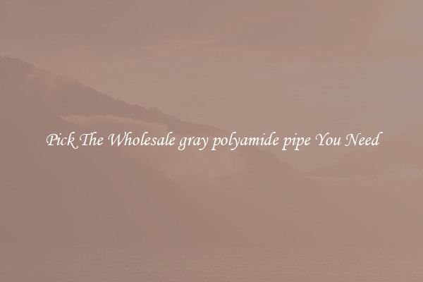 Pick The Wholesale gray polyamide pipe You Need