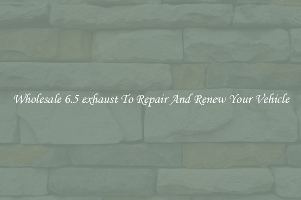 Wholesale 6.5 exhaust To Repair And Renew Your Vehicle