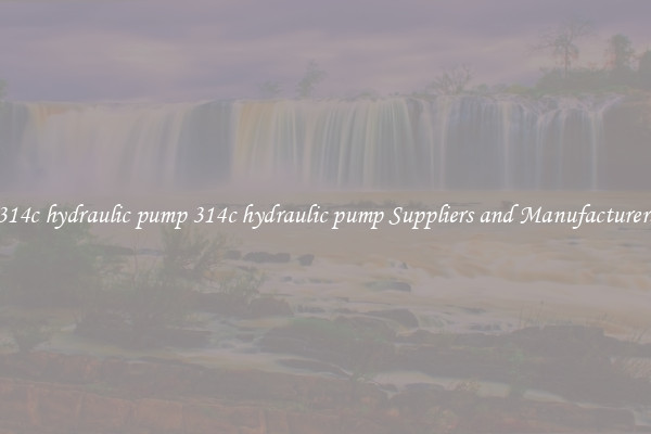 314c hydraulic pump 314c hydraulic pump Suppliers and Manufacturers
