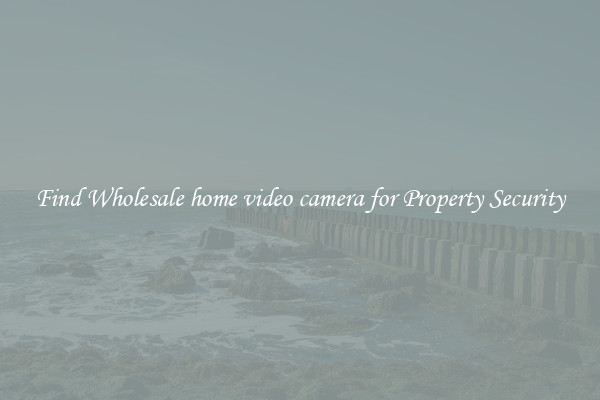 Find Wholesale home video camera for Property Security