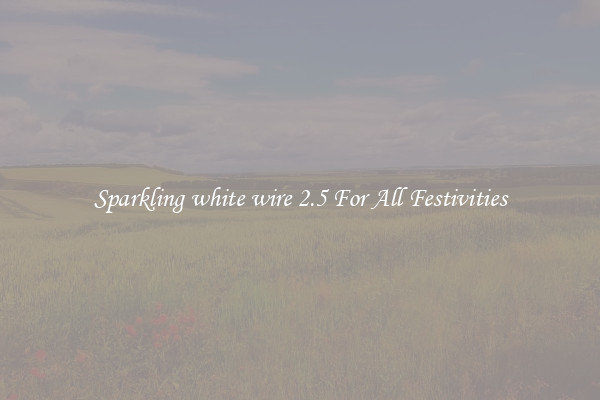 Sparkling white wire 2.5 For All Festivities