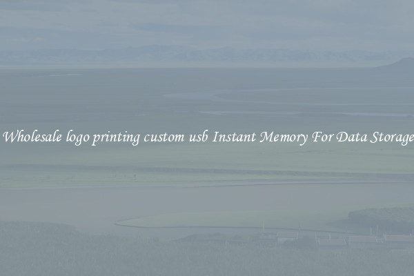 Wholesale logo printing custom usb Instant Memory For Data Storage