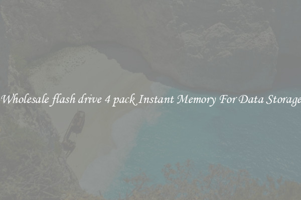 Wholesale flash drive 4 pack Instant Memory For Data Storage